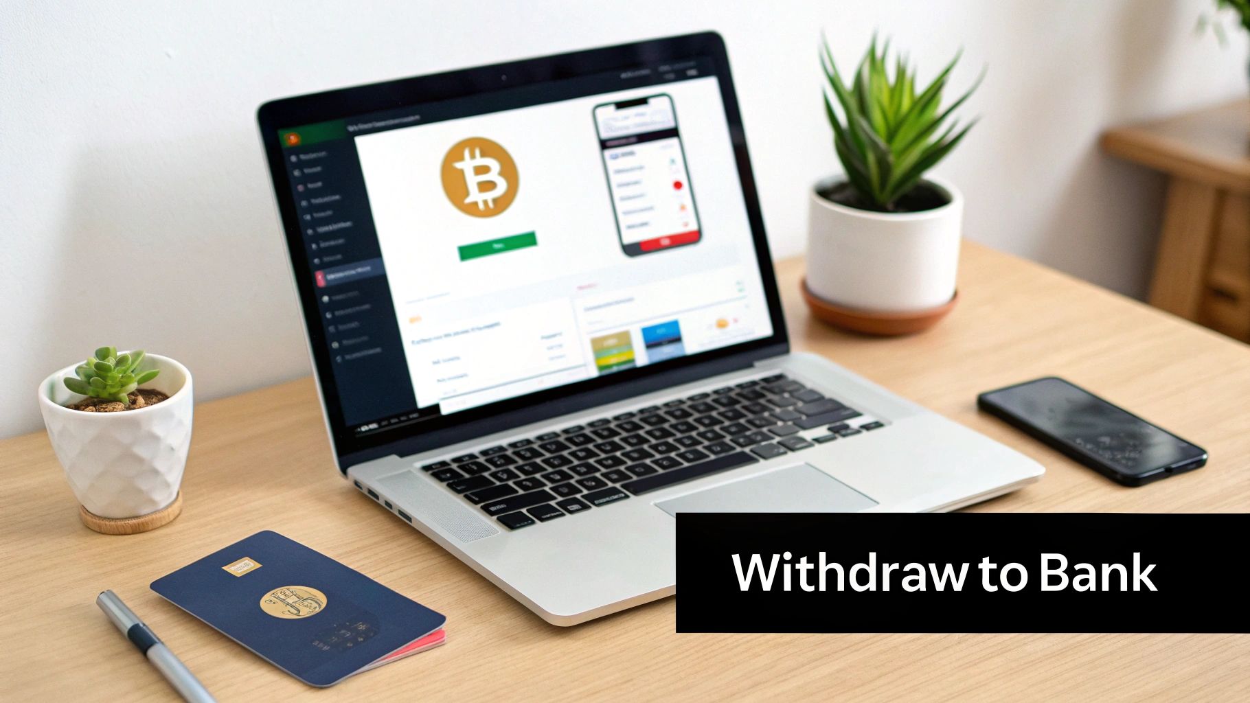 A person using a smartphone to interact with a peer-to-peer crypto platform interface