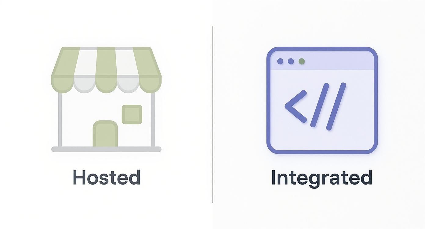 Infographic about how to integrate payment gateway in website