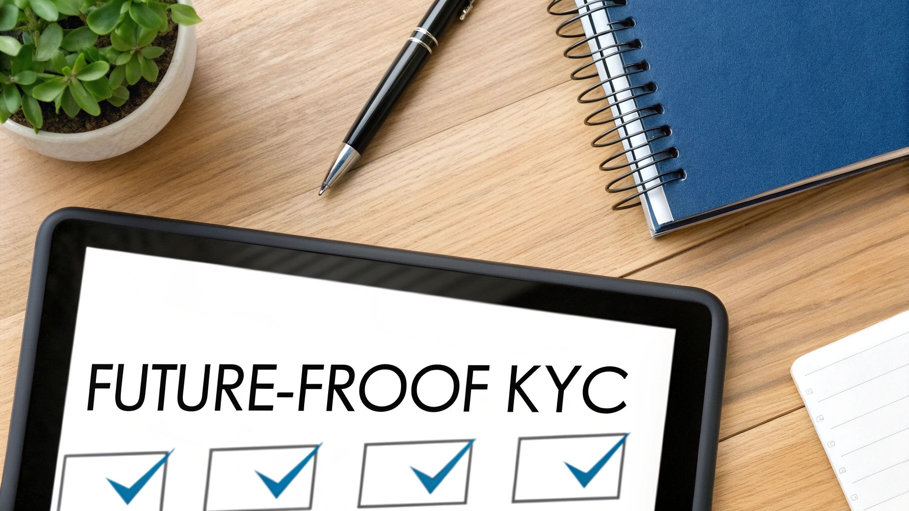 A person holding a key up to a digital lock on a computer screen, symbolizing security and compliance.