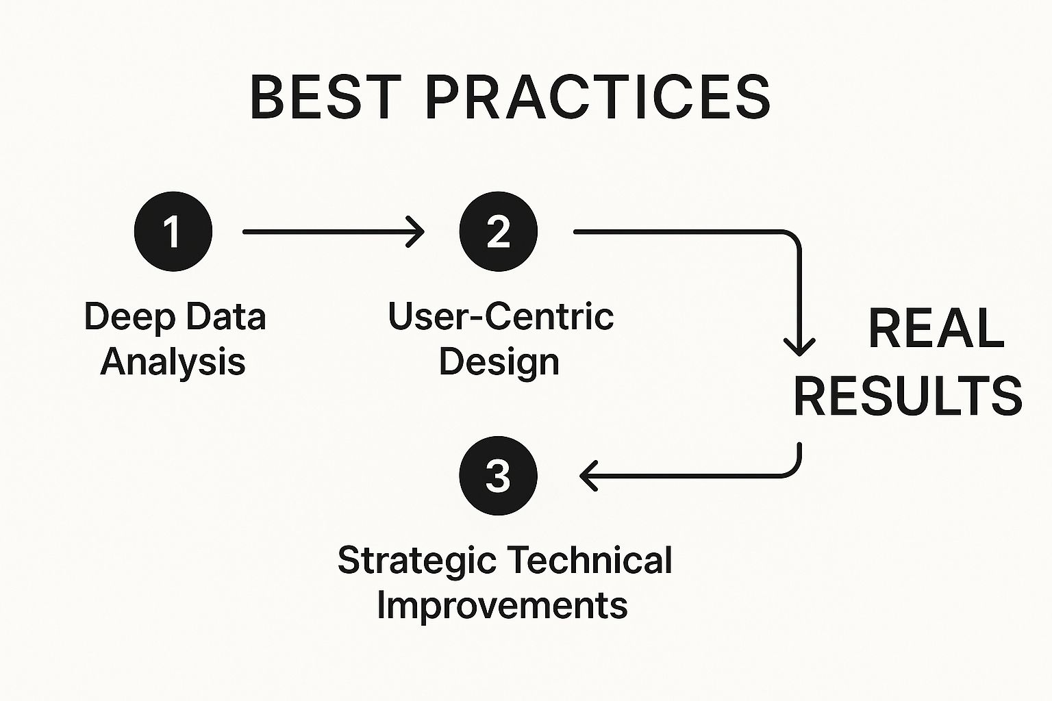 Infographic about how to improve ecommerce conversion rates