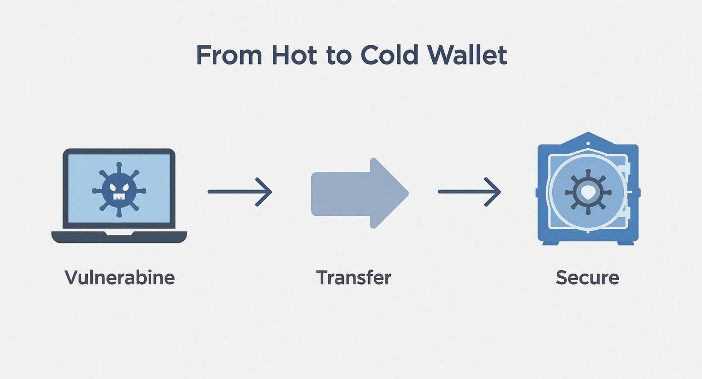 Infographic about what are hardware wallets