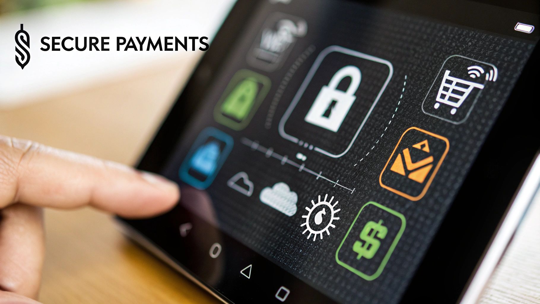 A checklist of features on a digital interface, symbolizing the selection of a mass payout platform