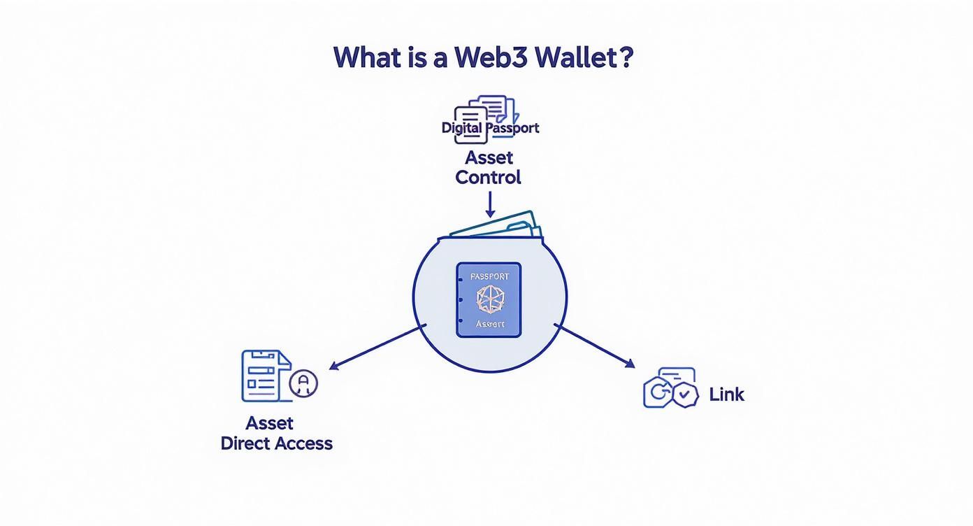 Infographic about what is a web3 wallet