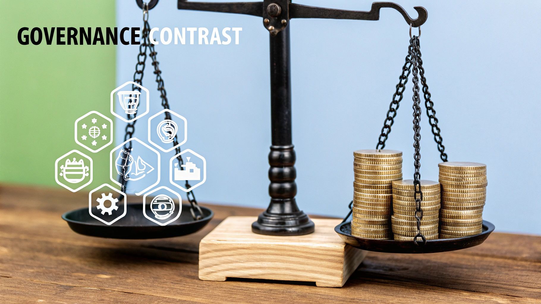 A detailed comparison of cryptocurrency and fiat currency attributes.