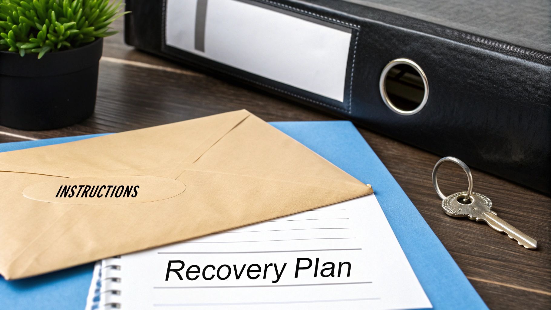 A family looking at a document together, representing the planning involved in digital asset inheritance.