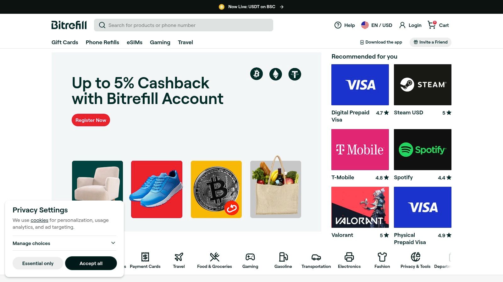 Bitrefill: The Go-To Platform for Bitcoin-Powered Gift Cards