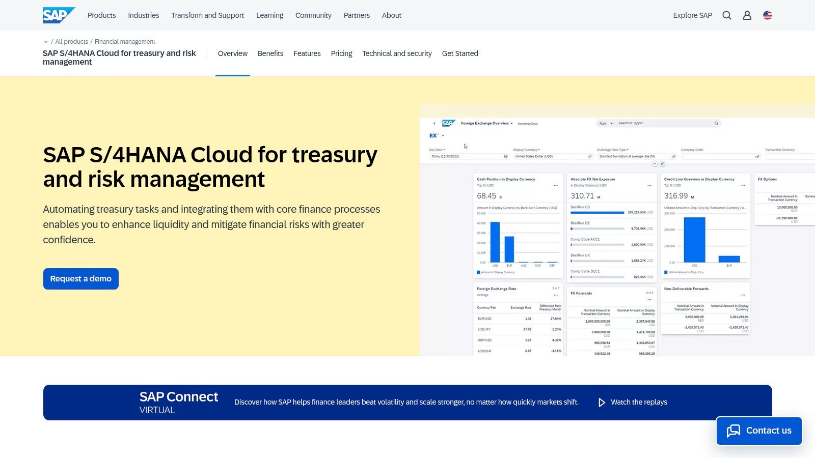 SAP S/4HANA Cloud for Treasury and Risk Management
