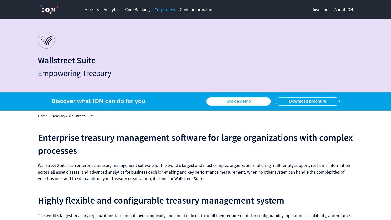 ION Treasury (Wallstreet Suite / IT2 / Reval / Openlink)