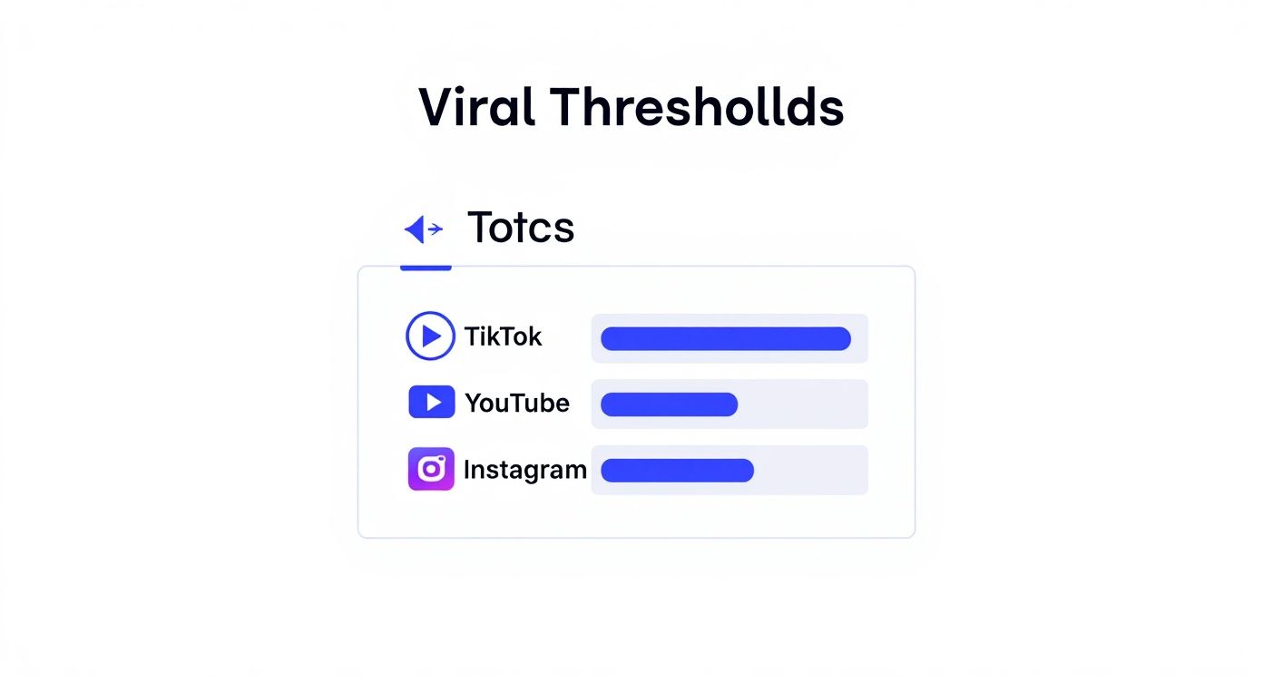 Infographic about how many views is viral