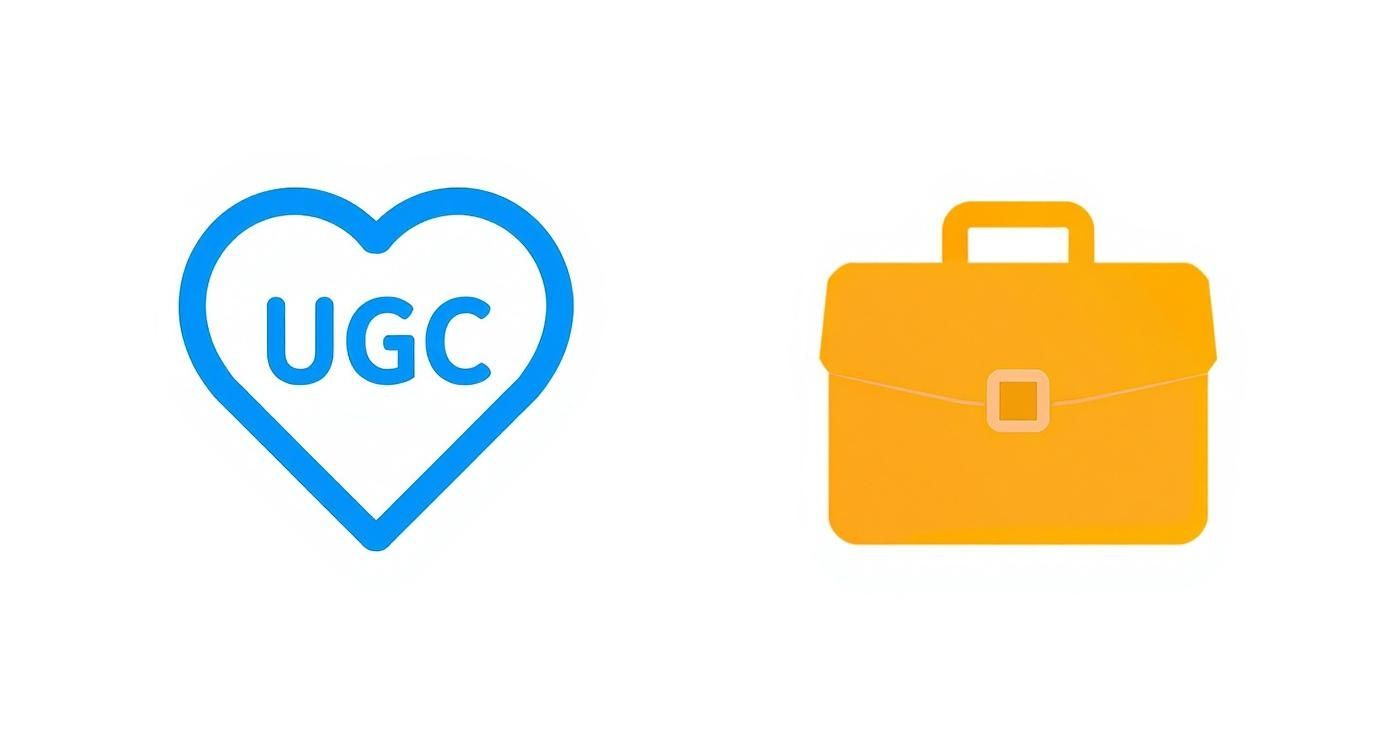 Infographic about what is user generated content