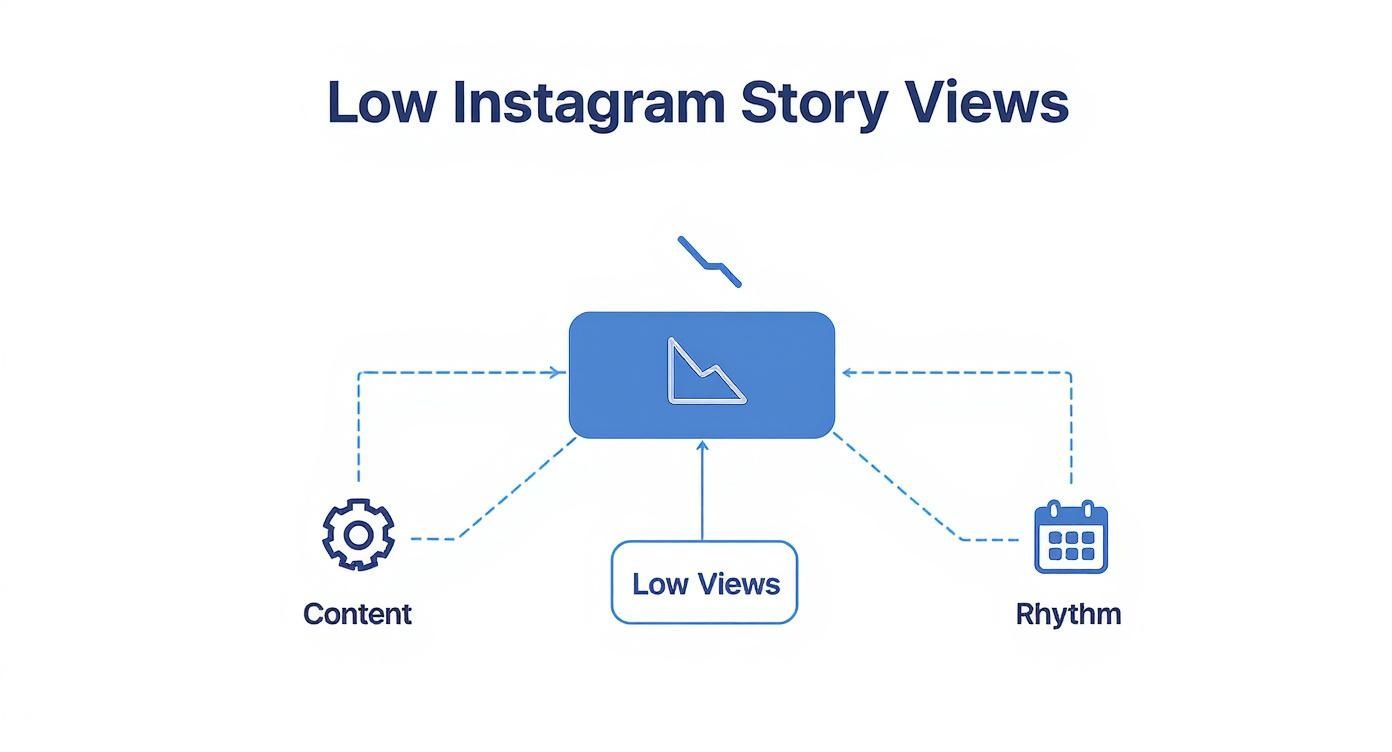 Infographic about how to get more views on instagram story