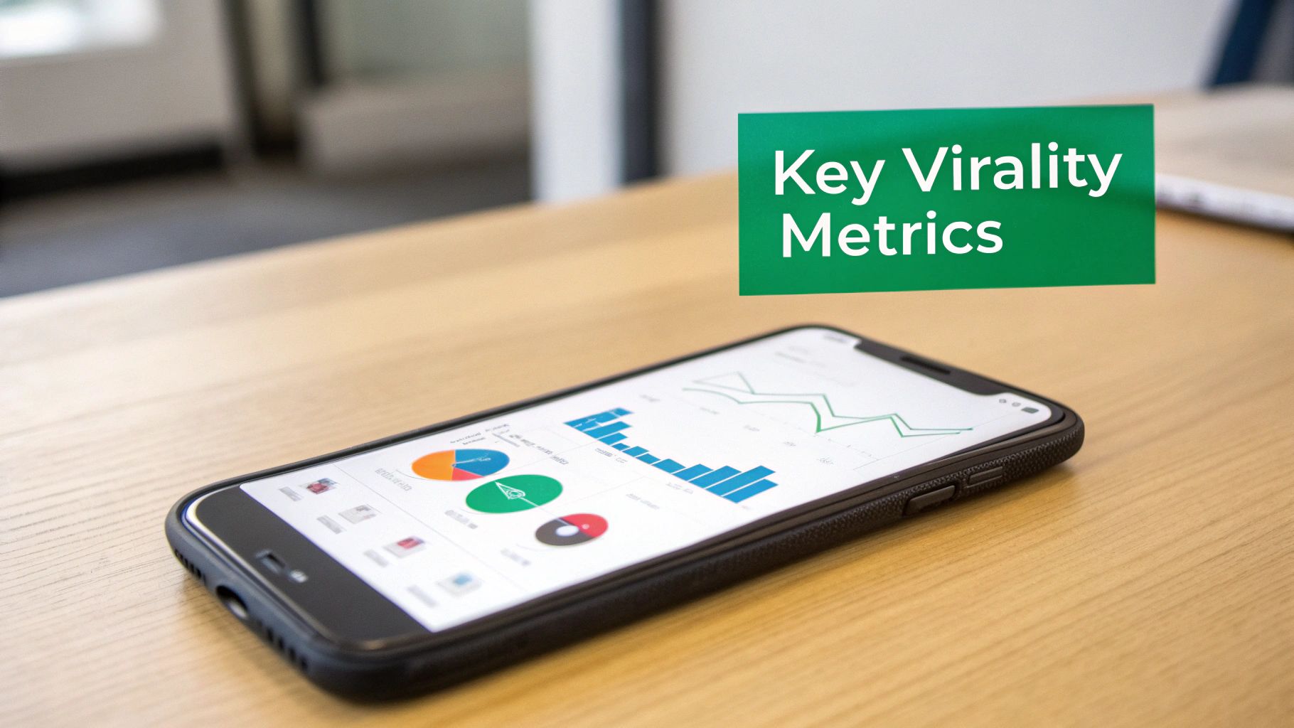 A futuristic engine with glowing data streams representing viral metrics.