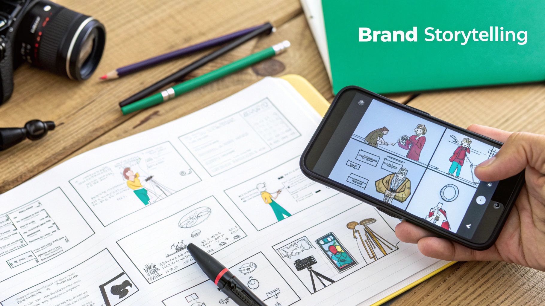 Infographic detailing a Social Media Storytelling Strategy