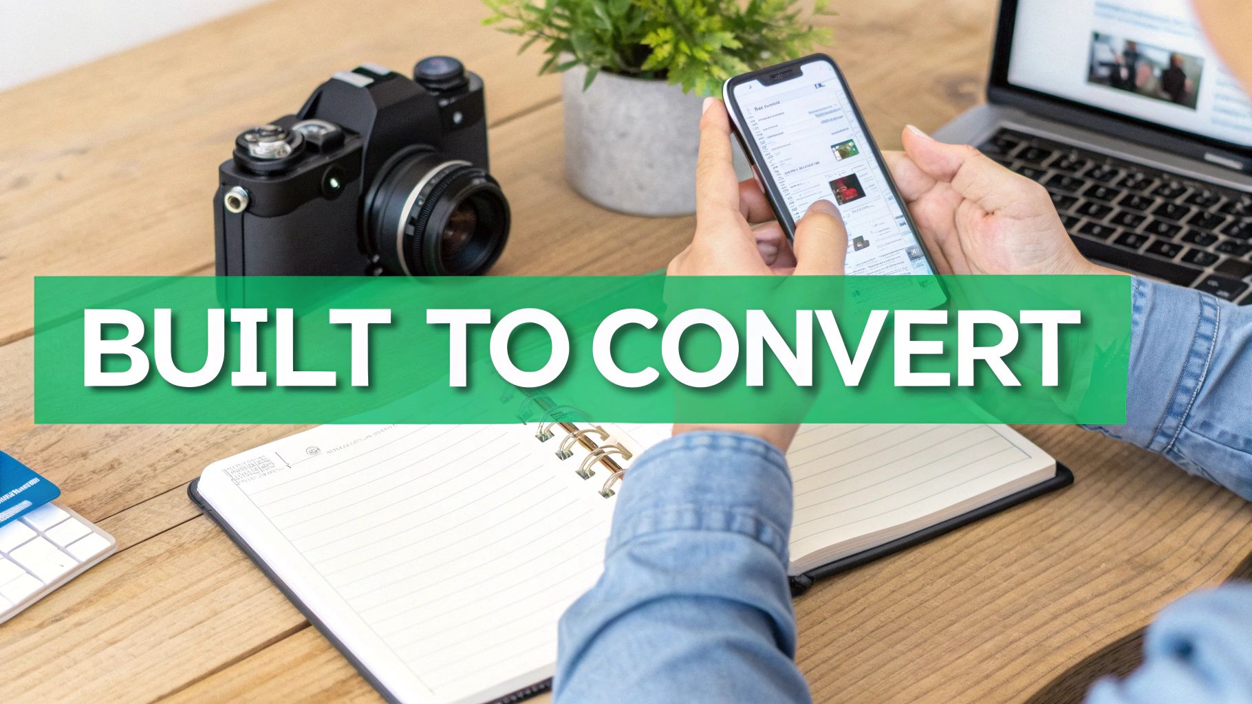 A person working on a laptop with Instagram post mockups on the screen, indicating content creation and planning.