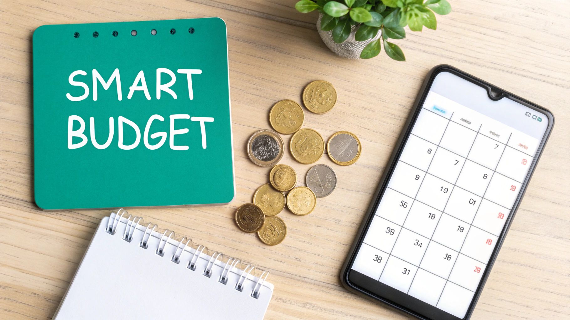 A person working on a laptop with charts and graphs on the screen, representing budget planning for a social media campaign.