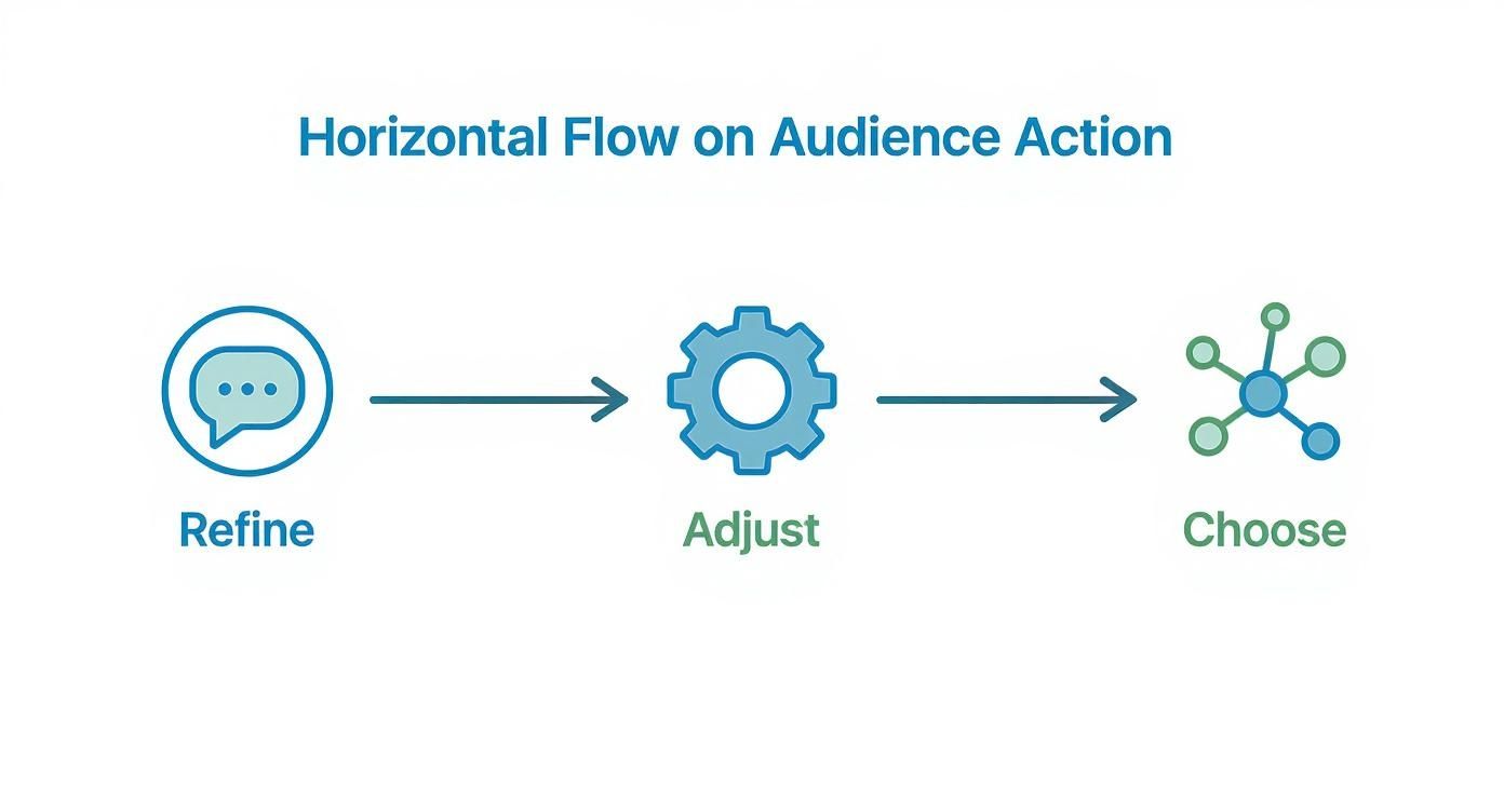 Infographic about how to identify target audience