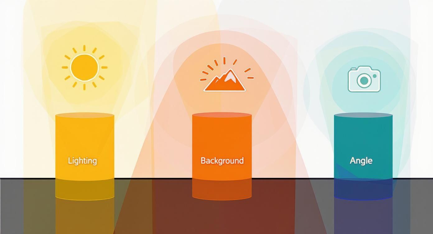 Infographic about how to pose for a selfie