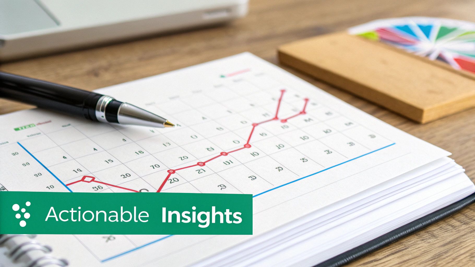 Woman analyzing charts and data on a screen