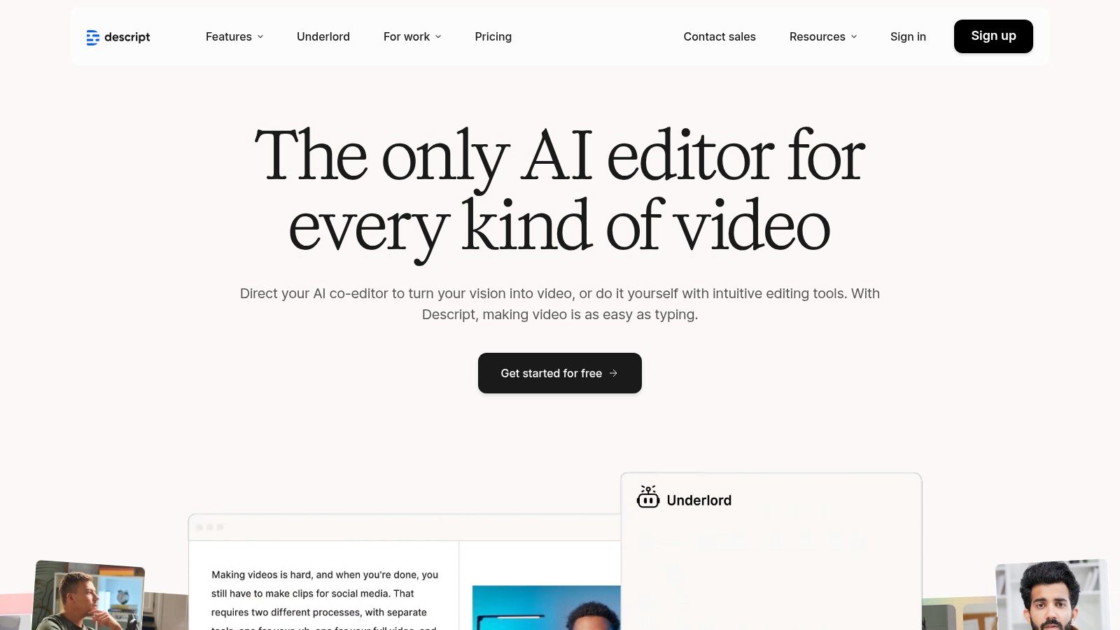 Descript – AI Video & Podcast Editor
