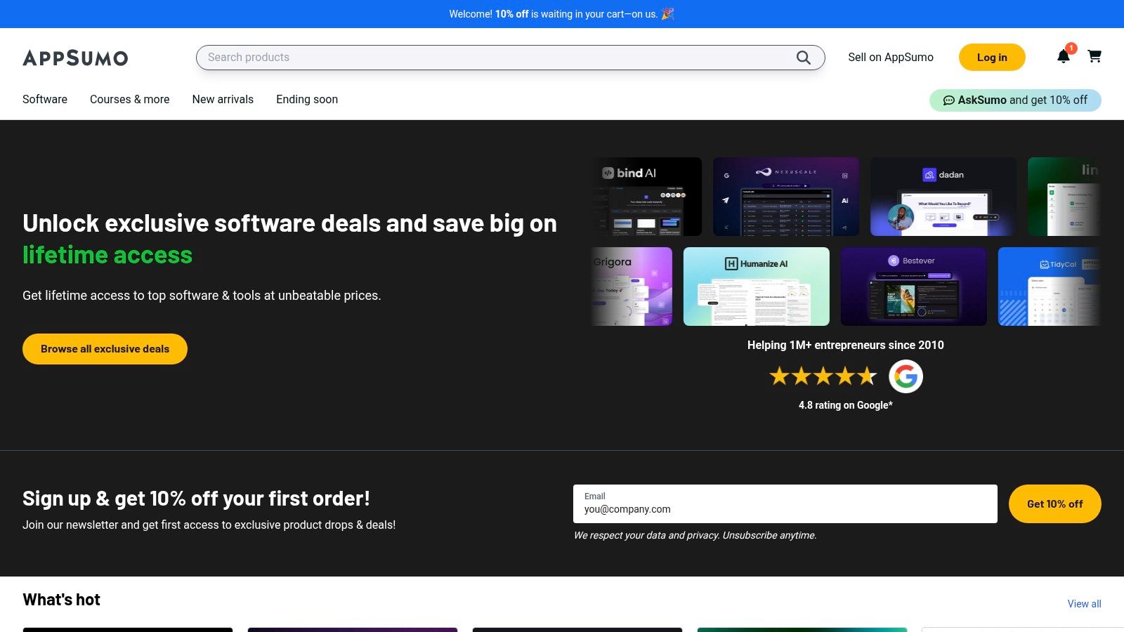 AppSumo – AI Tools Marketplace (Deals, Lifetime Licenses)