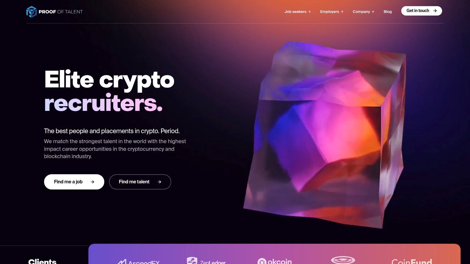 Best crypto recruiter for startups in the United States 2025