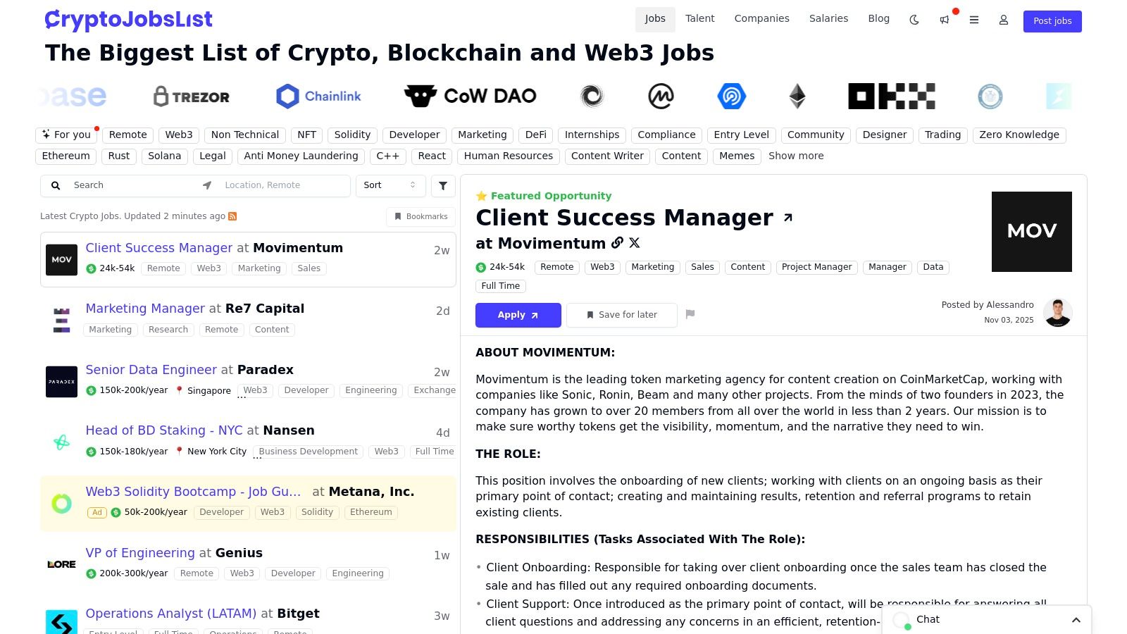 Best crypto recruiter for startups in the United States 2025