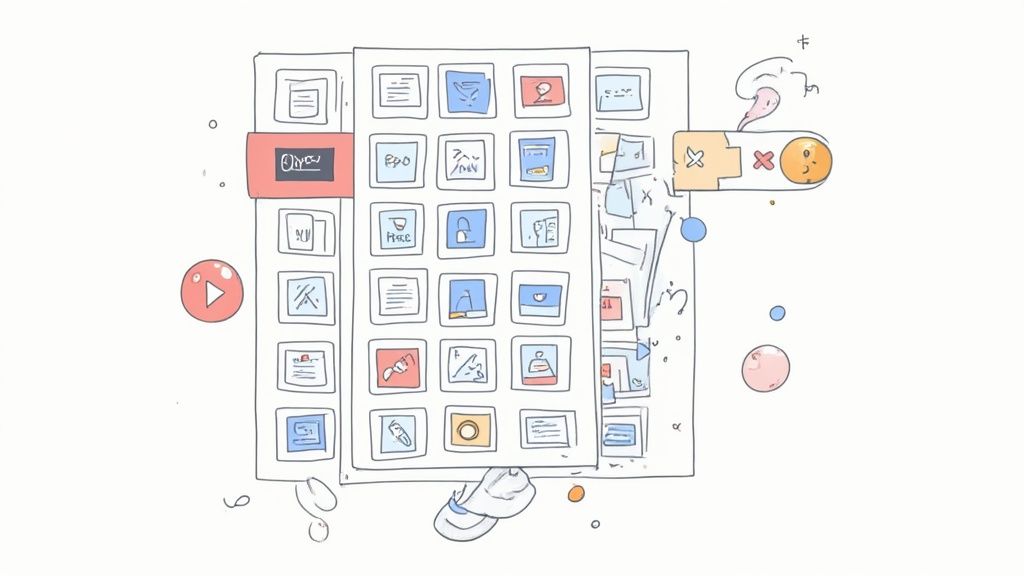 Screenshot from URL for a screenshot of the auto-build gang sheet builder interface.