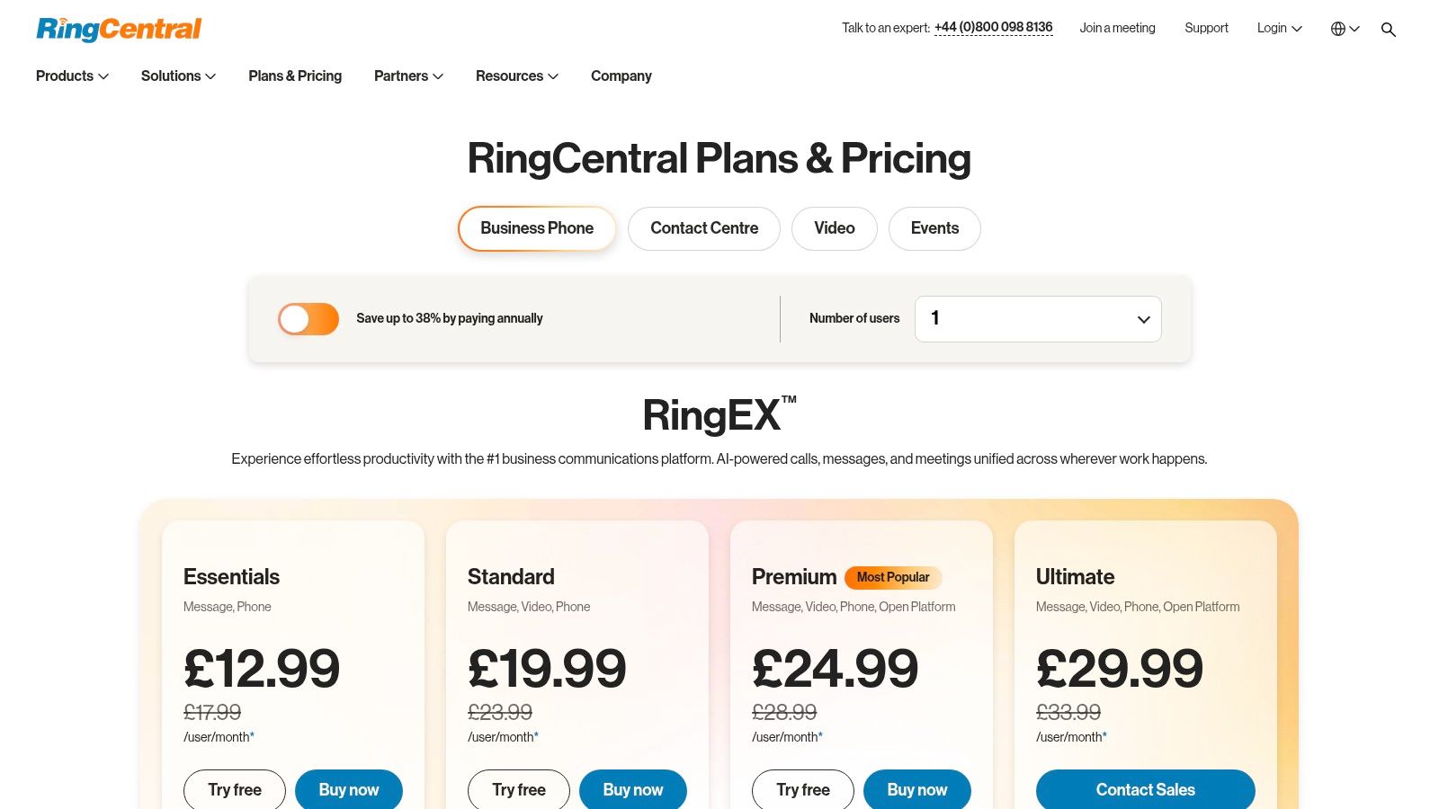 RingCentral UK
