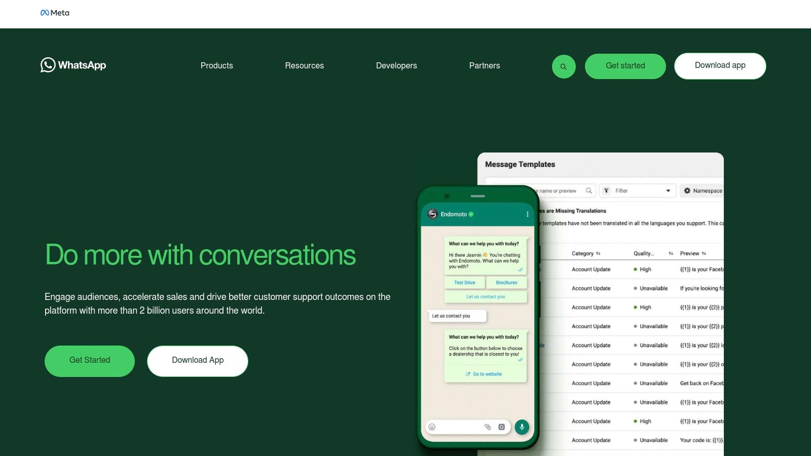 WhatsApp Business Official Website