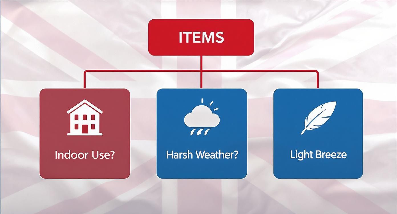 Infographic about union flag fabric
