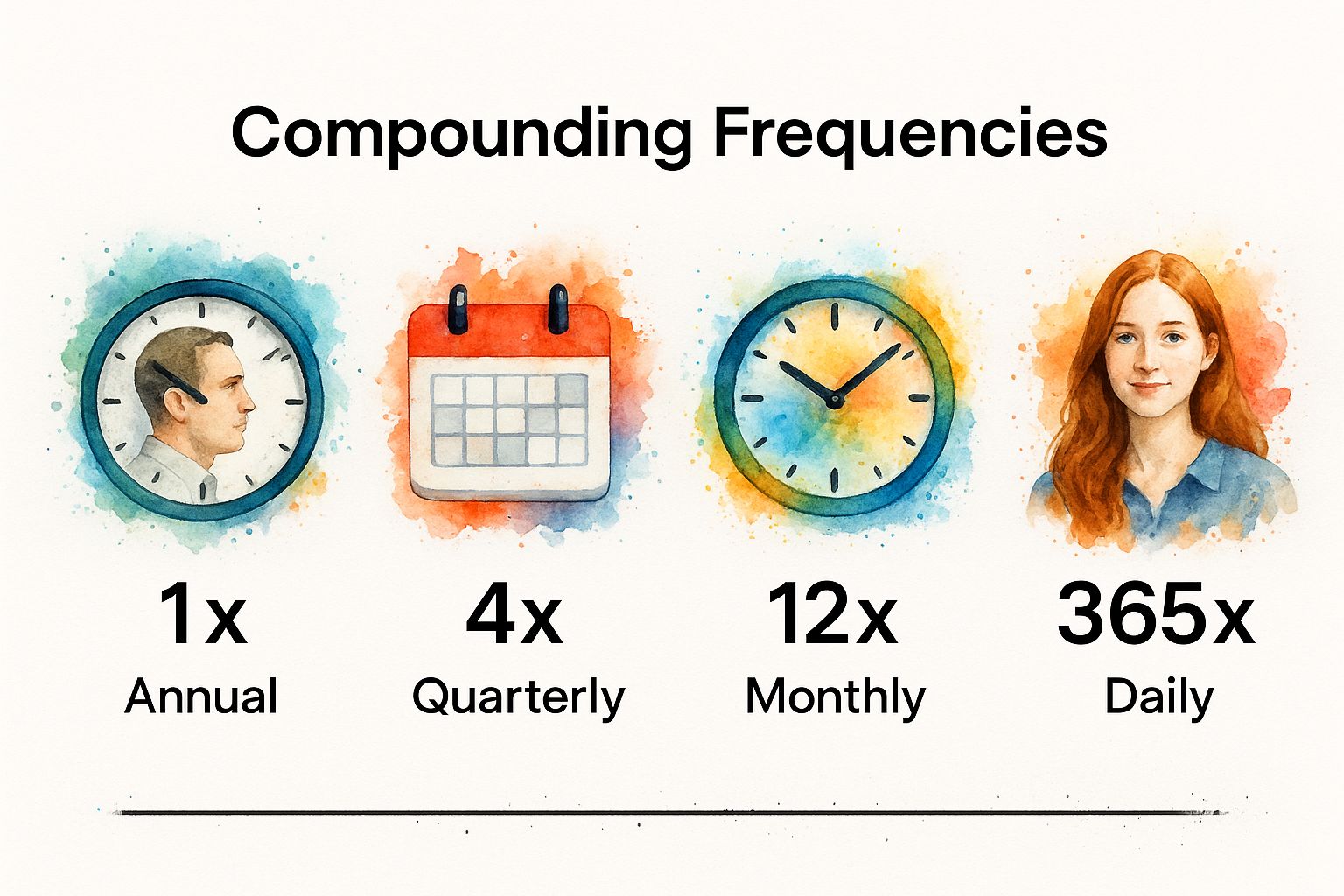 Infographic about how often do cds compound