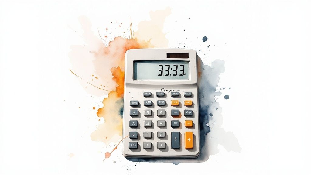 A detailed image showing the CD return calculation formula being written on a whiteboard with financial graphs in the background.