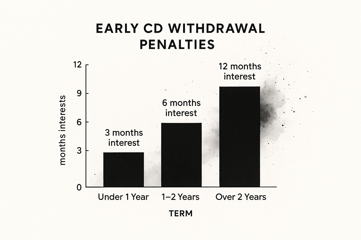 Infographic about early cd withdrawal penalty