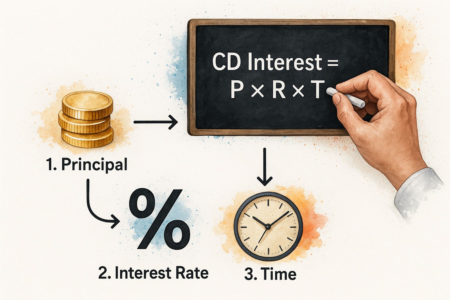 Infographic about calculate cd earnings