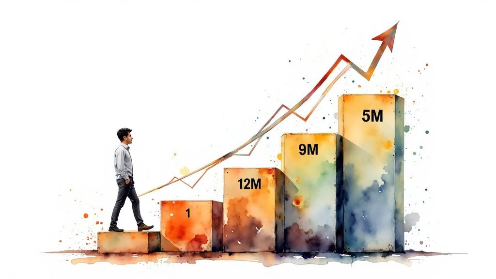 Infographic showing key data about Rising Rate Laddering