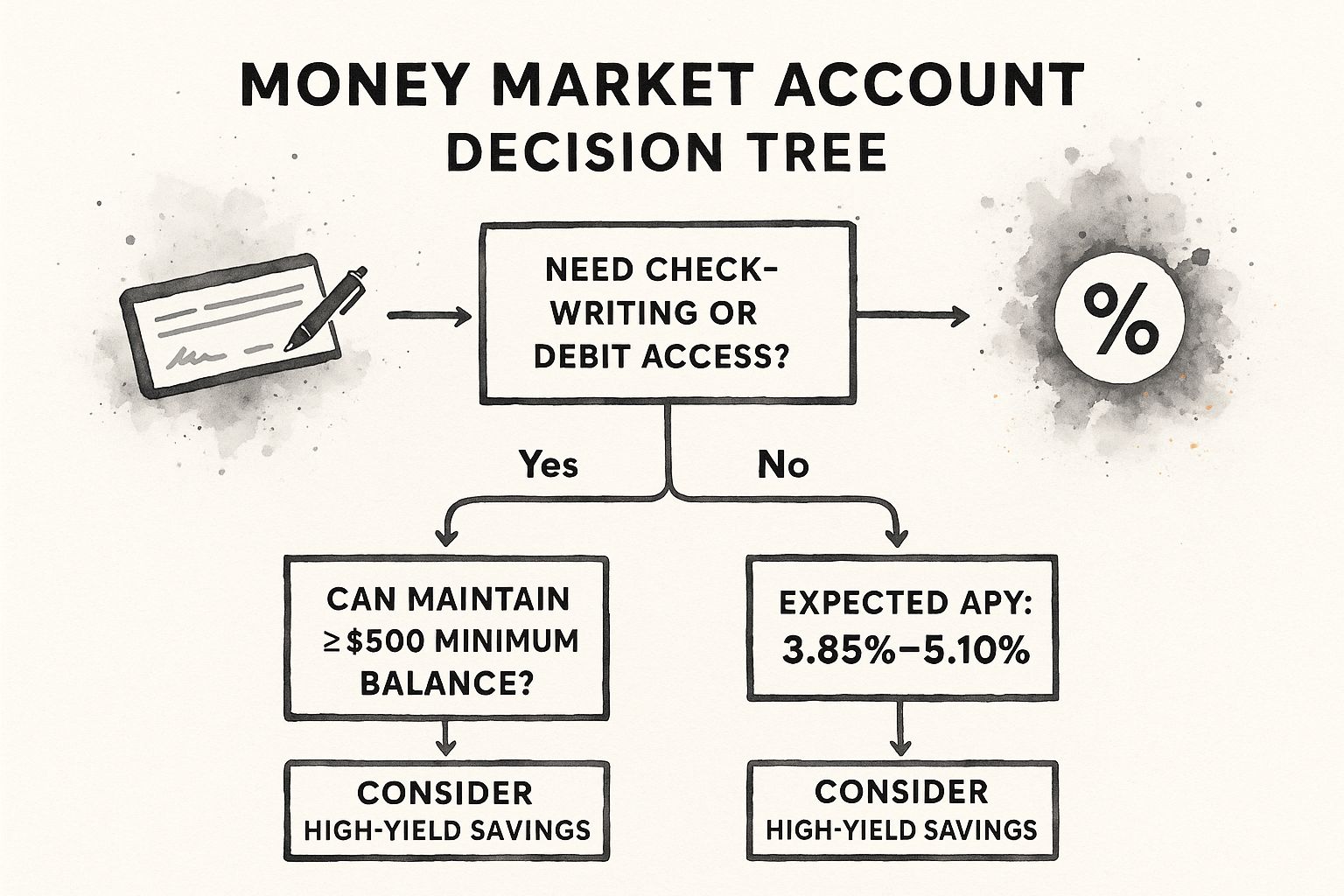 Infographic showing key data about Money Market Accounts