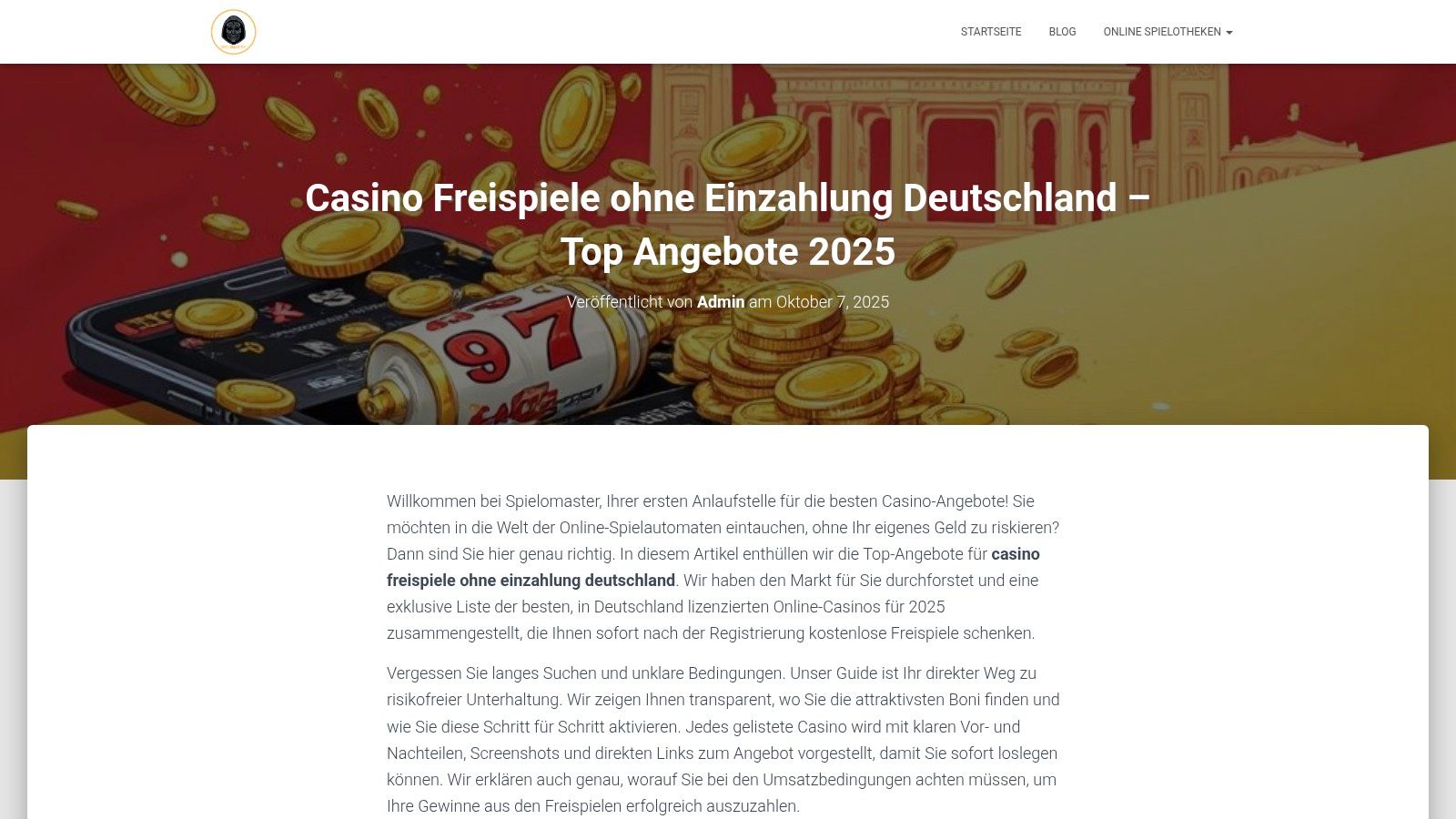 Casino Freispiele ohne Einzahlung Deutschland – Top Angebote 2025