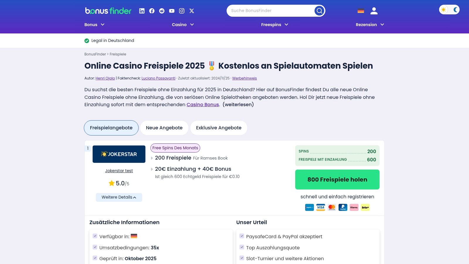 BonusFinder Deutschland (Bonus.com.de)