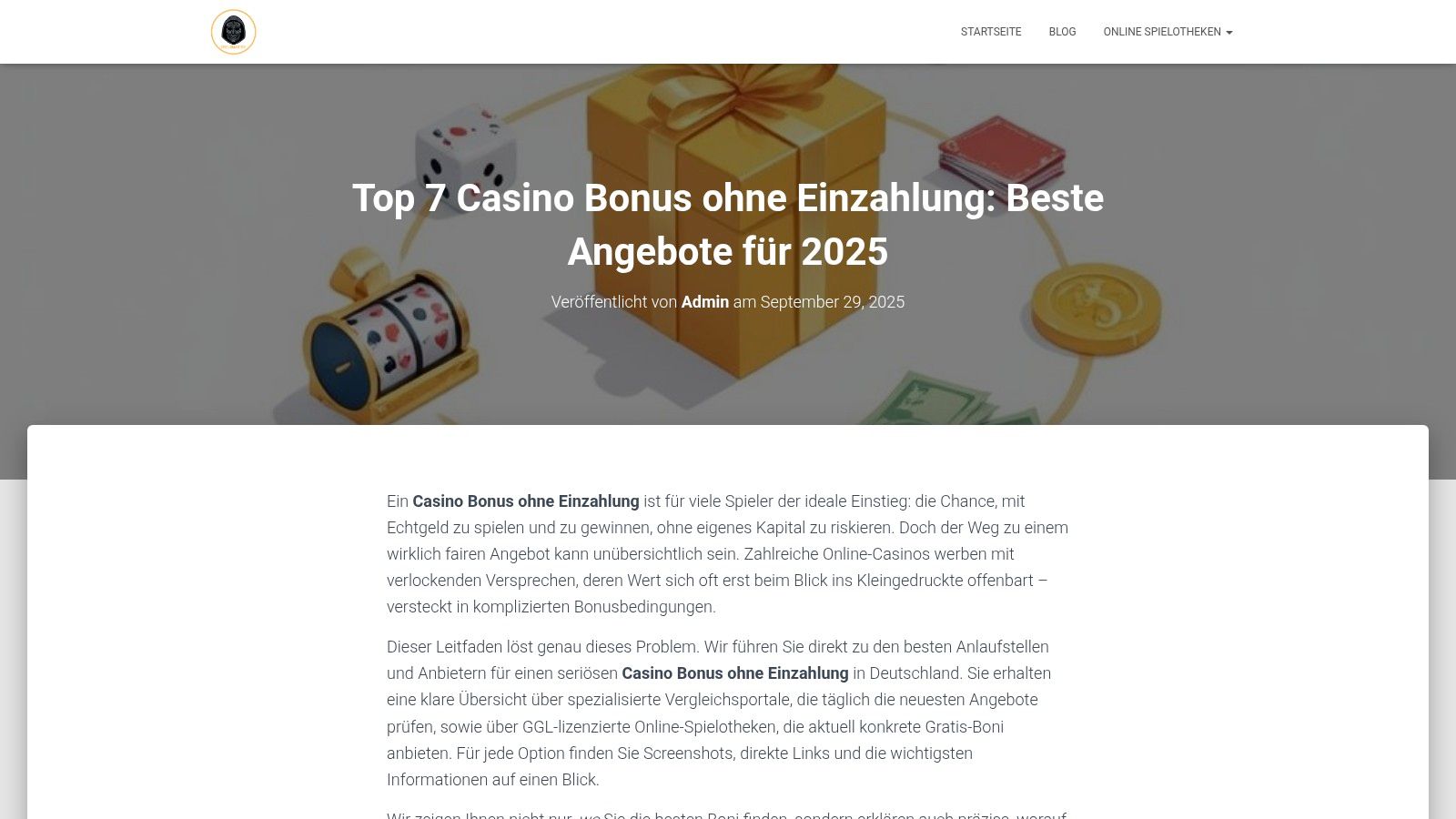 Top 7 Casino Bonus ohne Einzahlung: Beste Angebote für 2025