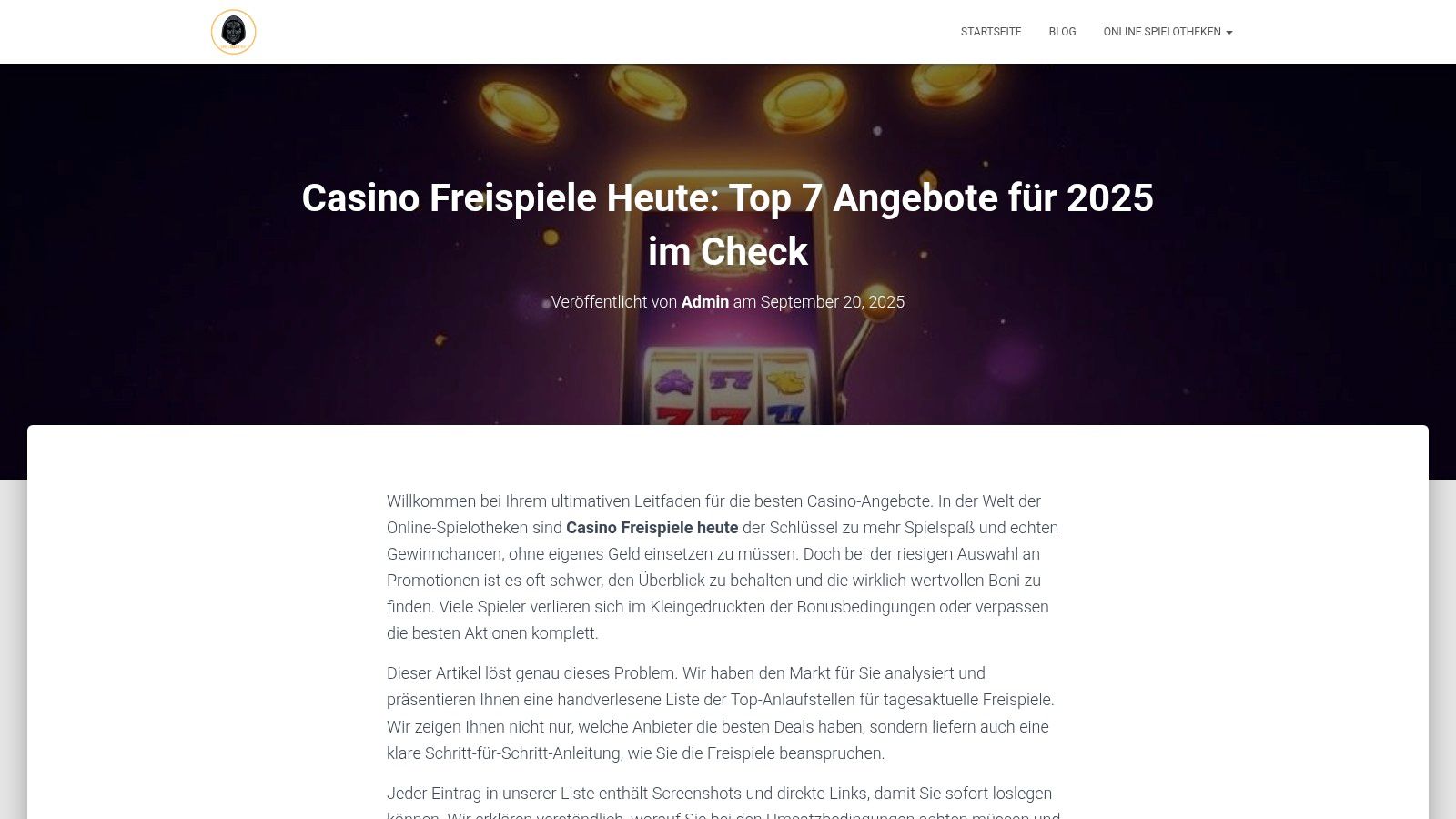 Casino Freispiele Heute: Top 7 Angebote für 2025 im Check