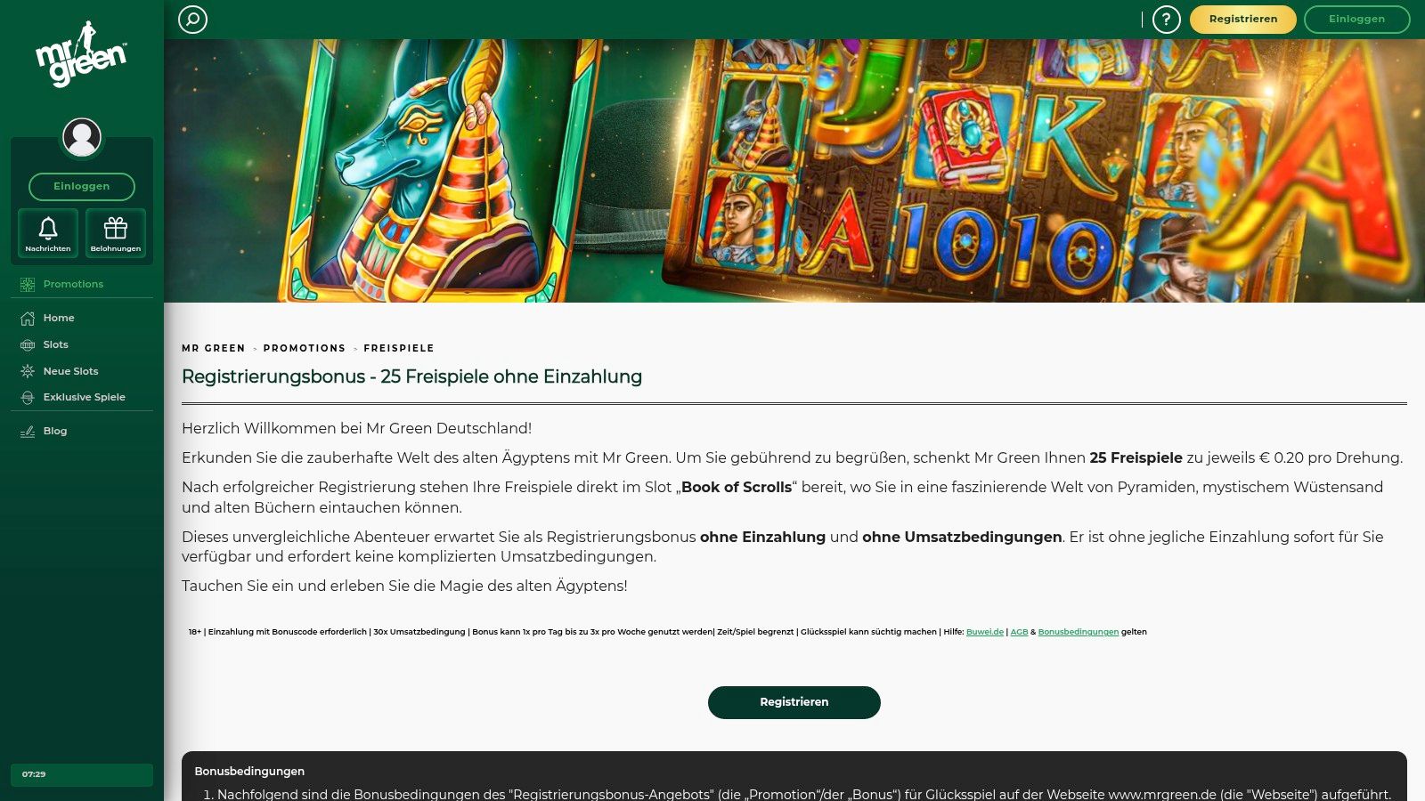 Mr Green Deutschland (GGL-lizenziert)