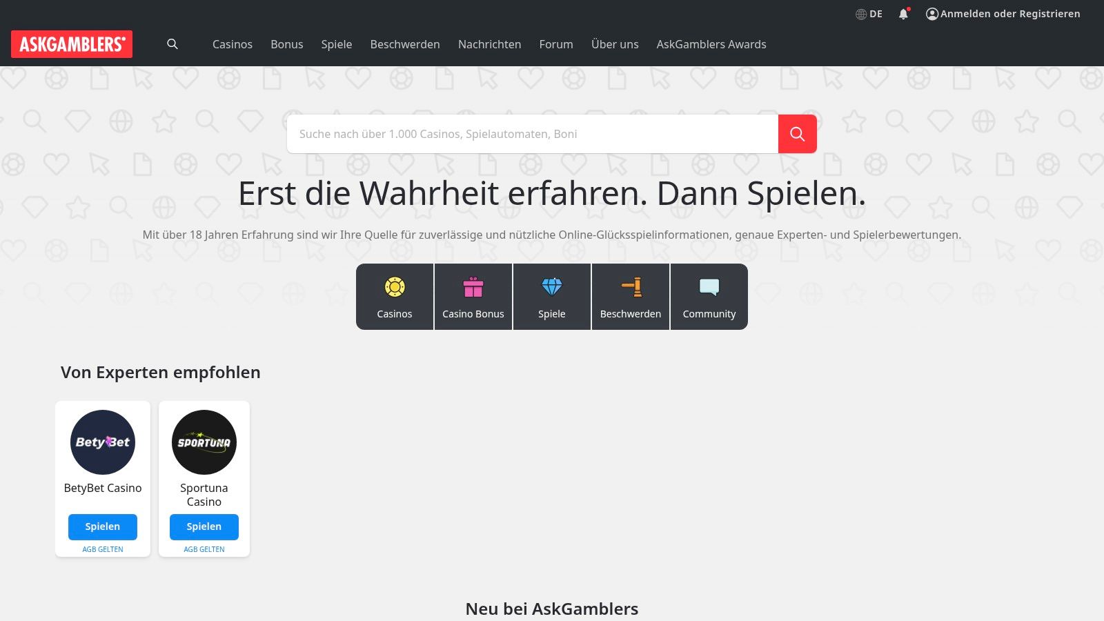 AskGamblers (deutsche/DE-konforme Version)