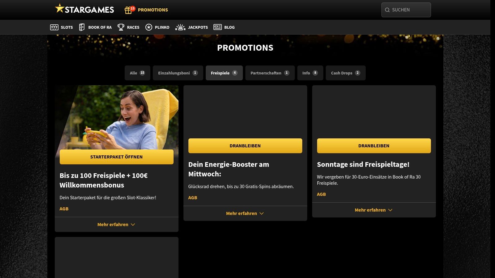 1. StarGames: Der Novoline-Spezialist mit Sofort-Freispielen