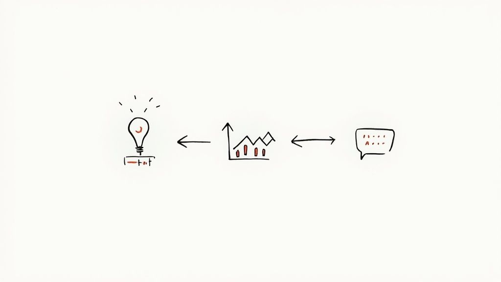 A professional's hands typing on a laptop, crafting their career story for their LinkedIn profile.