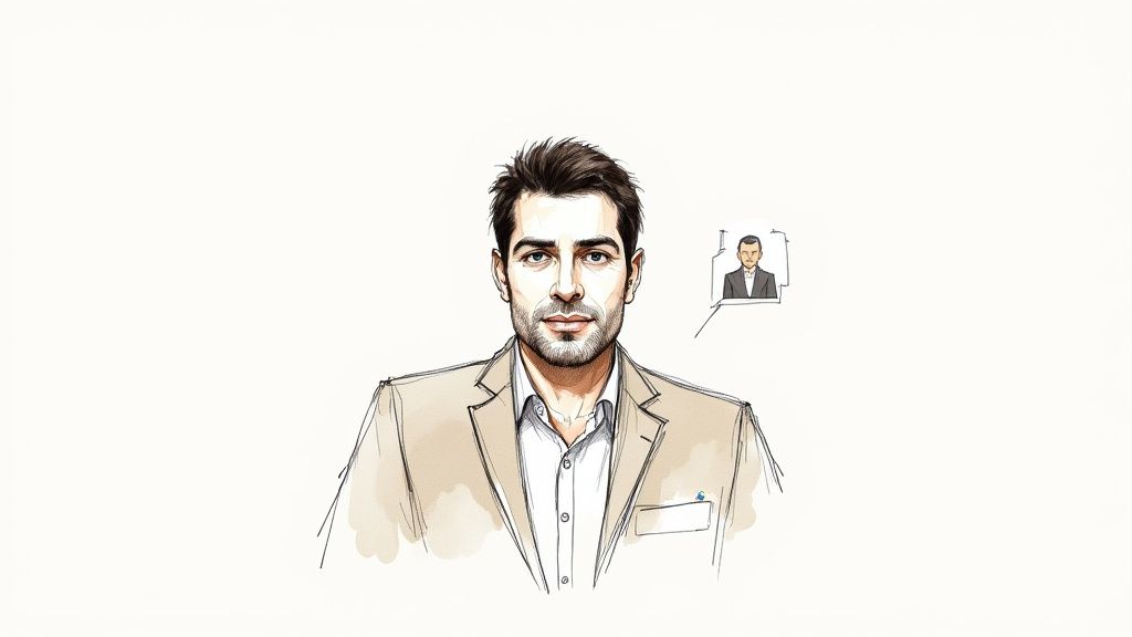 A professional woman with a confident smile in a modern office setting.