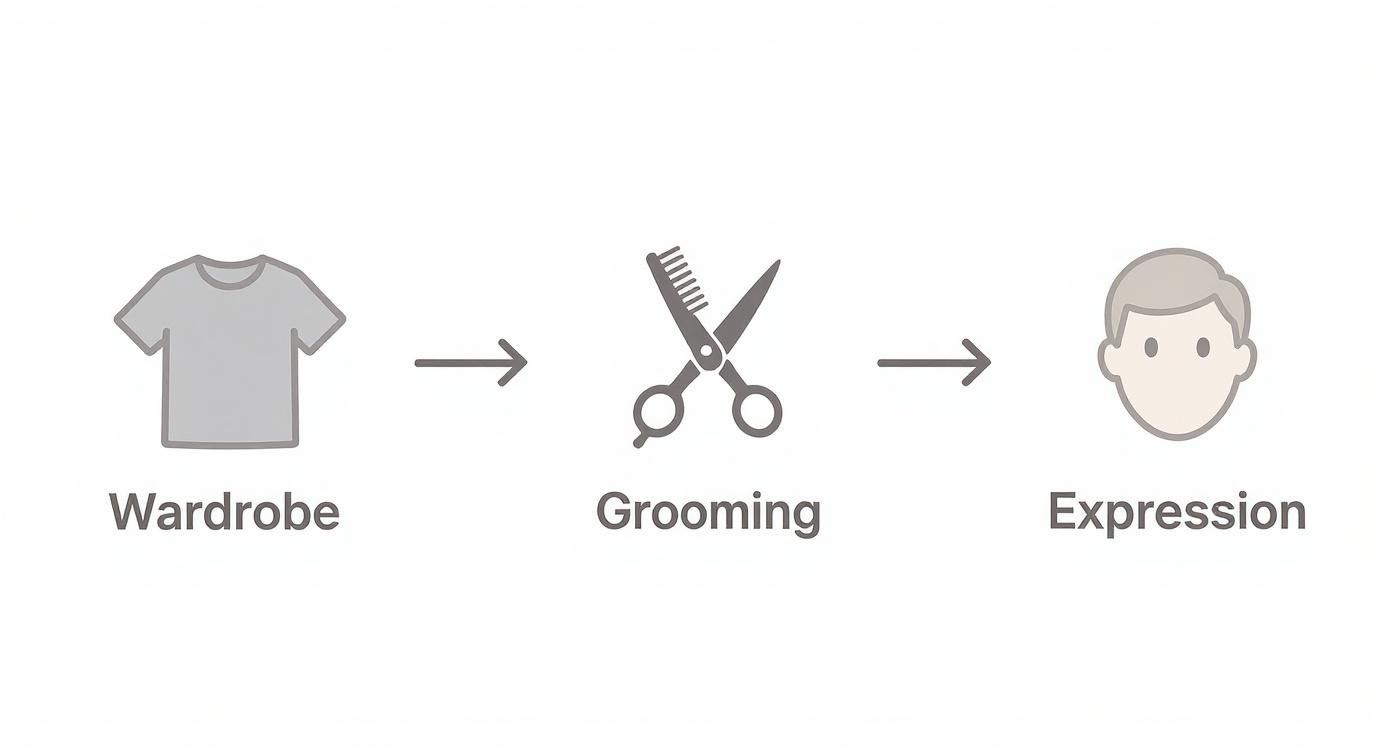 Infographic about how to take headshots at home