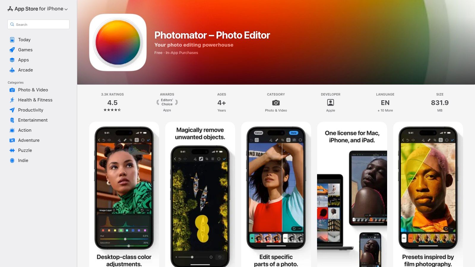 Photomator (Pixelmator Team)