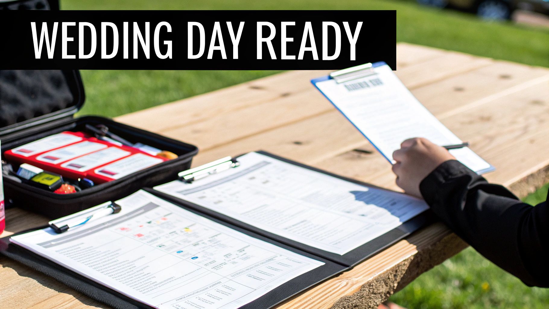 A bride and groom sharing a happy moment at their wedding reception.