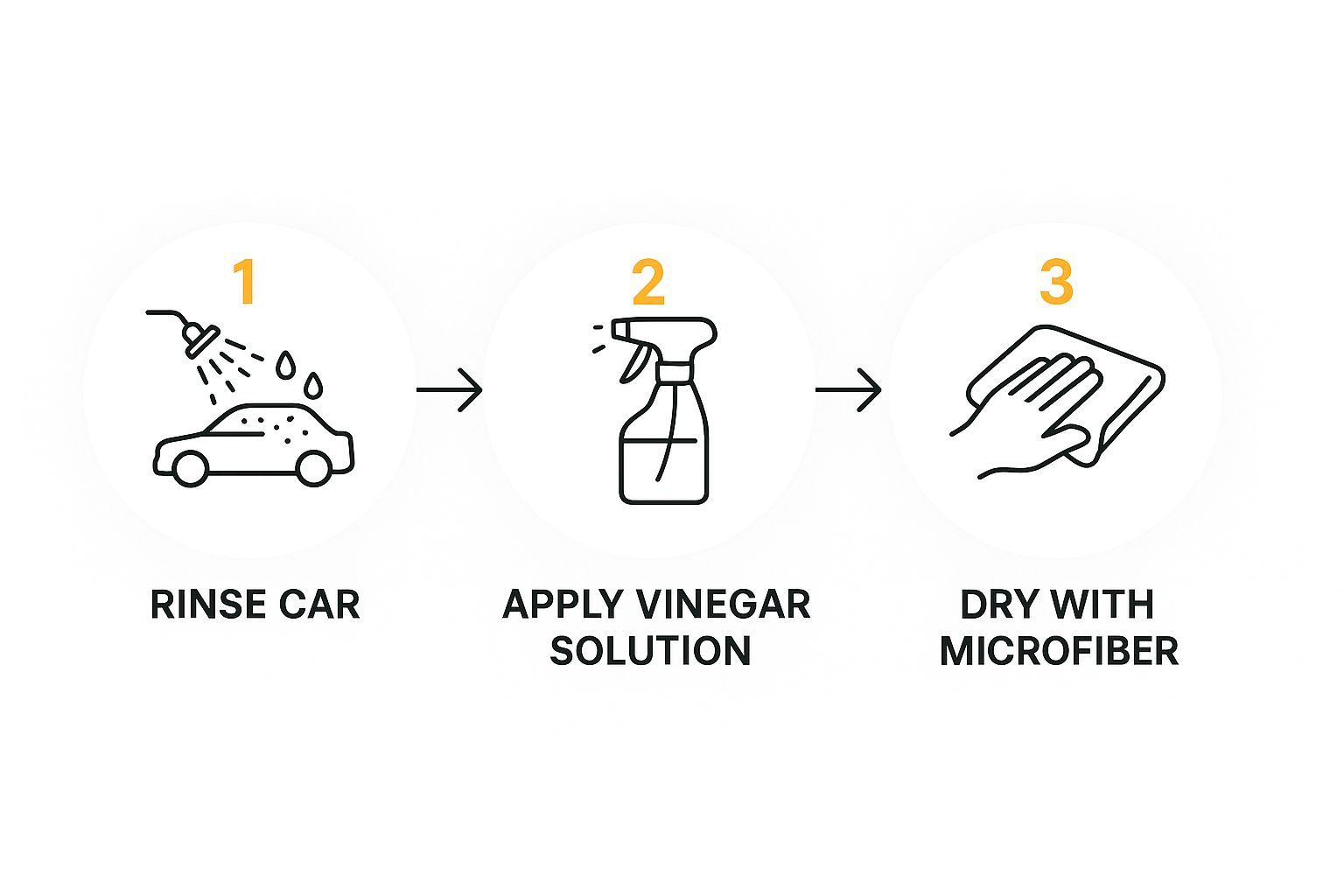 Infographic about water spot free car wash