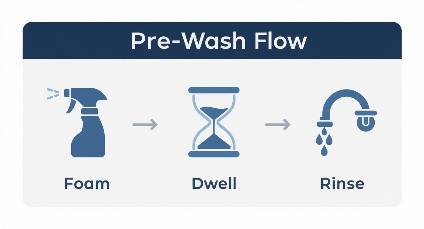 Infographic about how to wash black car